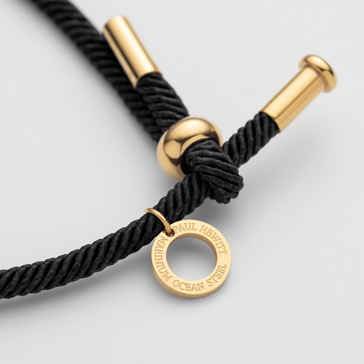 Paul Hewitt Vitamin Sea Armband Gold Schwarz Großer Ausverkauf