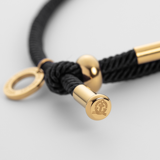 Paul Hewitt Vitamin Sea Armband Gold Schwarz Großer Ausverkauf