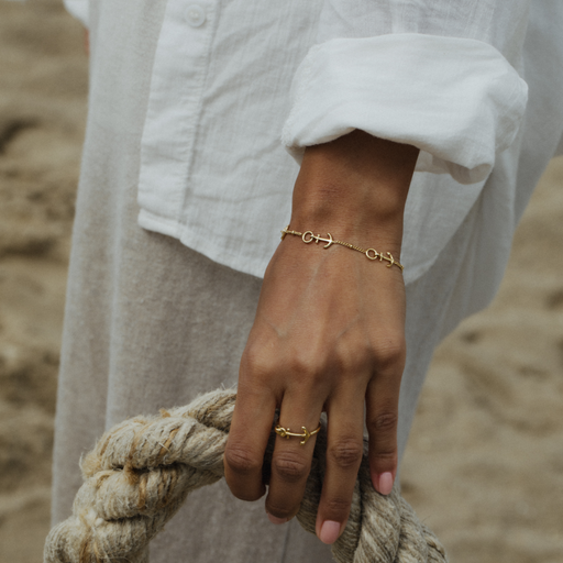 Paul Hewitt The Anchor II Armkette Gold Preisnachlass