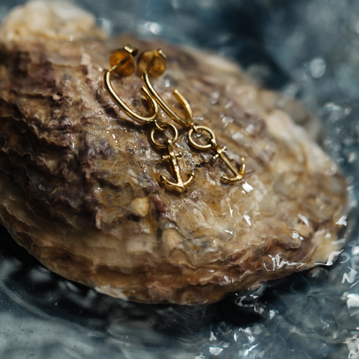 Paul Hewitt The Anchor II Hoops Ohrring Gold Black Friday