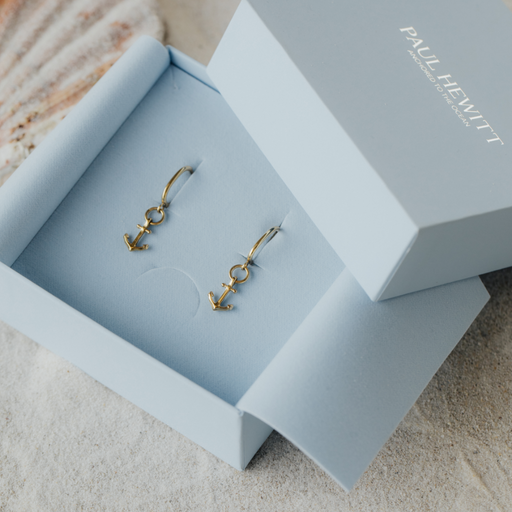 Paul Hewitt The Anchor II Hoops Ohrring Gold Black Friday
