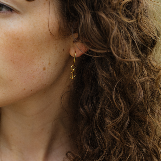 Paul Hewitt The Anchor II Hoops Ohrring Gold Black Friday