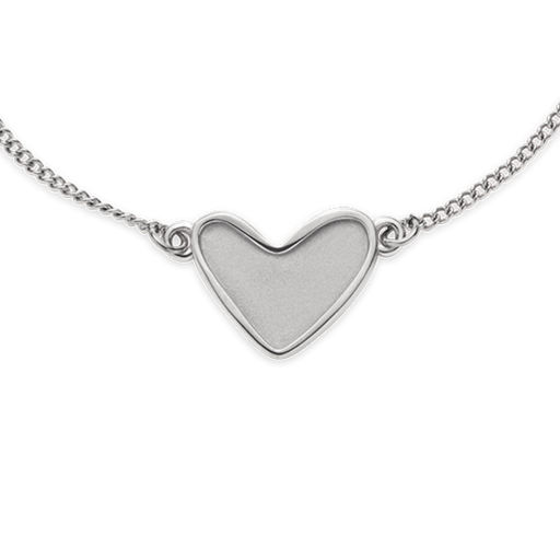 Paul Hewitt Engravable Heart Armkette Silber Valentinstagsangebot