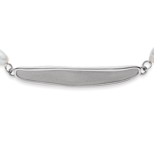 Paul Hewitt Engravable Plate Pearl Armkette Silber Zeitlich begrenztes Angebot