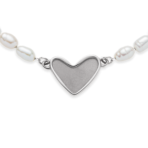 Paul Hewitt Engravable Heart Pearl Armkette Silber Blitzangebot