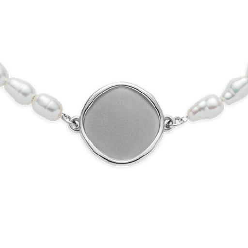 Paul Hewitt Engravable Coin Pearl Armkette Silber Neuheiten