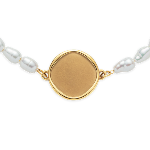 Paul Hewitt Engravable Coin Pearl Armkette Gold Saisonale Angebote