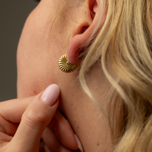 Paul Hewitt Scallop Ohrstecker Gold Super Sparpreis