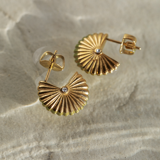 Paul Hewitt Scallop Ohrstecker Gold Super Sparpreis