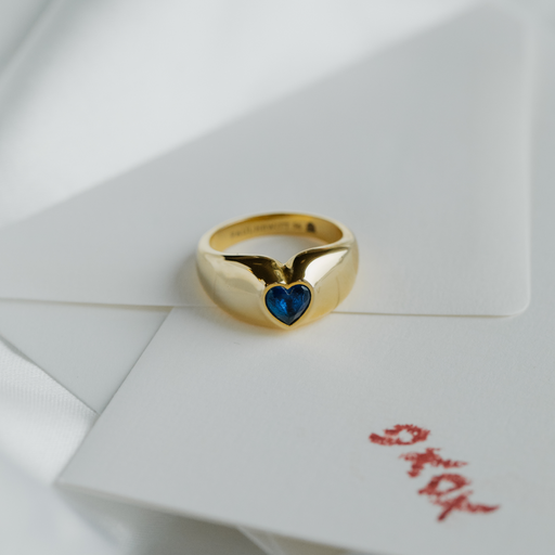 Paul Hewitt Bold Heart Ring Gold Kostenlose Rückgabe