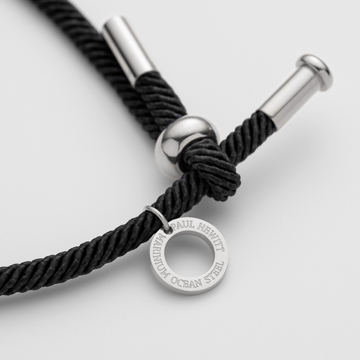 Paul Hewitt Vitamin Sea Armband Silber Schwarz Fabrikpreis