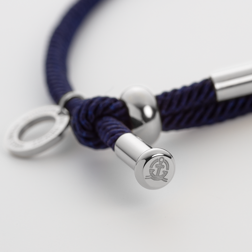 Paul Hewitt Vitamin Sea Armband Silber Marinebelau Großer Ausverkauf
