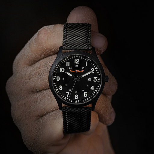 Paul Hewitt Captain's Field Watch Midnight black Sonderangebot der Fabrik