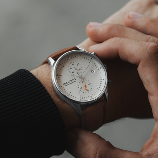 Paul Hewitt Chrono Quartz Leder brown Discount Store für neue Produkte