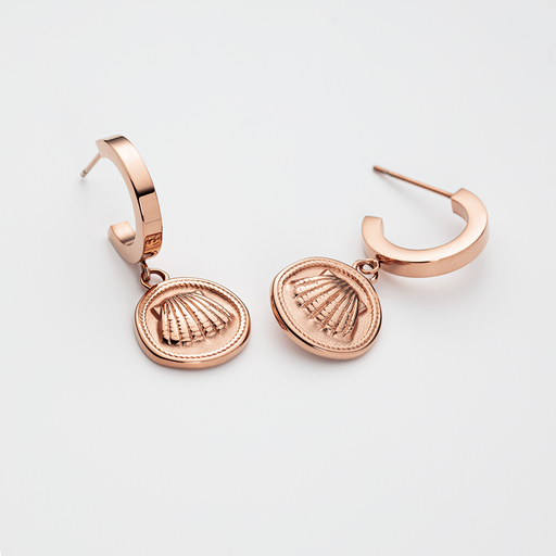 Paul Hewitt Scallop Coin Ohrring Roségold Günstig kaufen