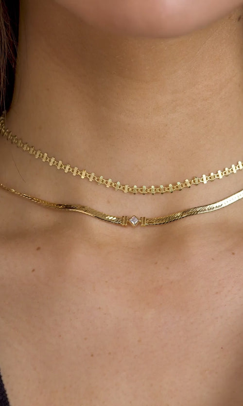 Paul Valentine Retro Sparkling Necklace Letzte 3 Tage