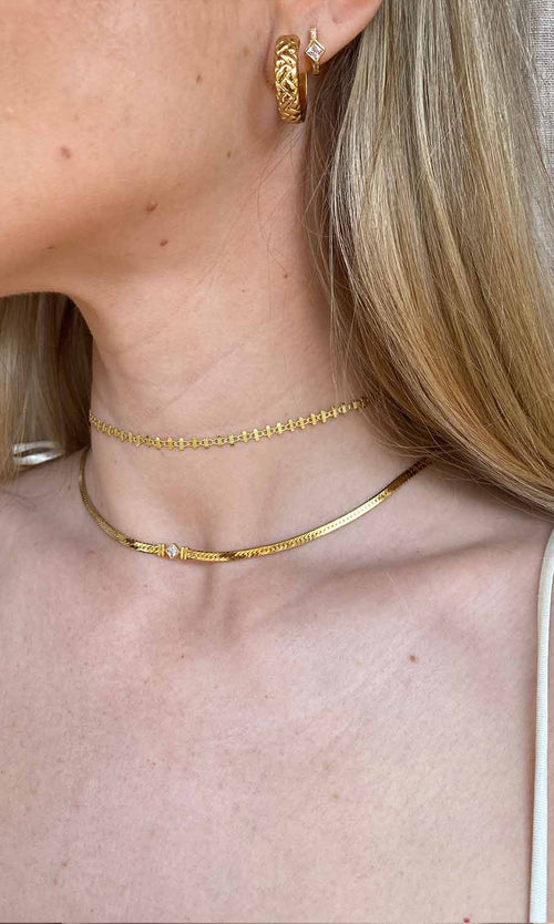 Paul Valentine Retro Sparkling Necklace Letzte 3 Tage