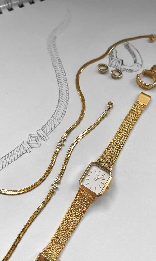 Paul Valentine Retro Sparkling Necklace Letzte 3 Tage