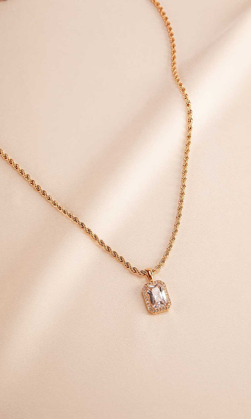 Paul Valentine Pavé Emerald Necklace Letzter Tag