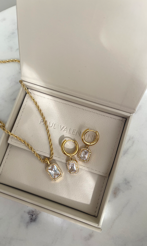 Paul Valentine Pavé Emerald Necklace Letzter Tag