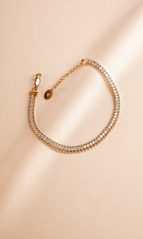 Paul Valentine Sparkling Tennis Bracelet Bis zu 55% Rabatt