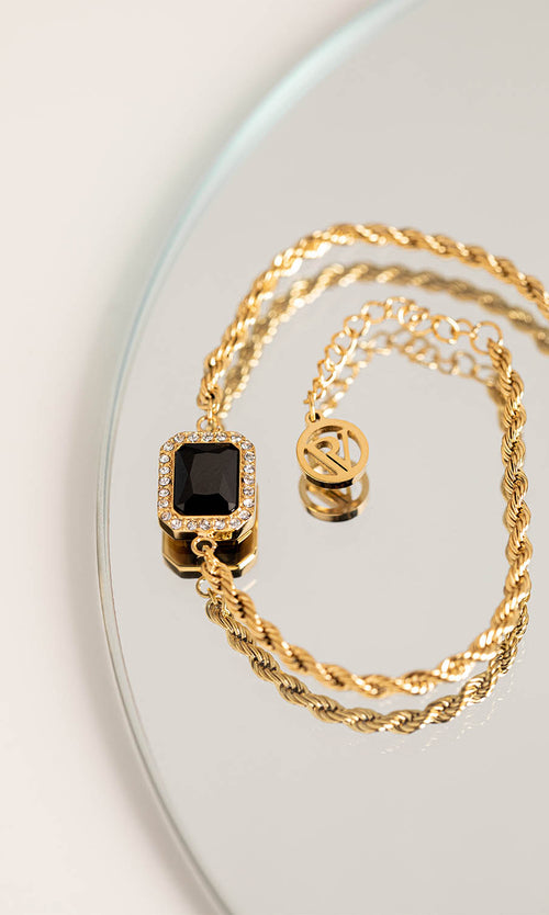 Paul Valentine Pavé Emerald Black Bracelet 50% Rabatt mit kostenlosem Versand