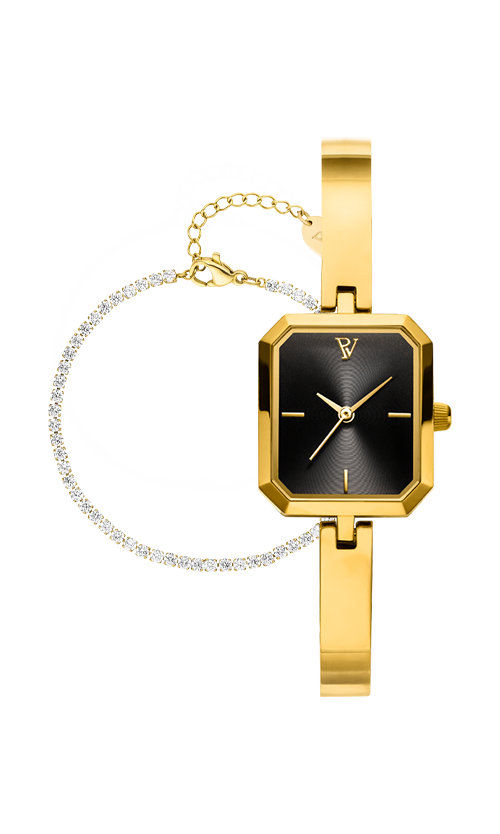 Paul Valentine Ethereal Watch & Sparkling Bracelet Set Riesige Ersparnisse