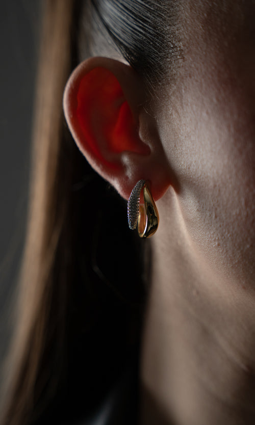 Paul Valentine Crystal Galaxy Hoops Im Verkauf