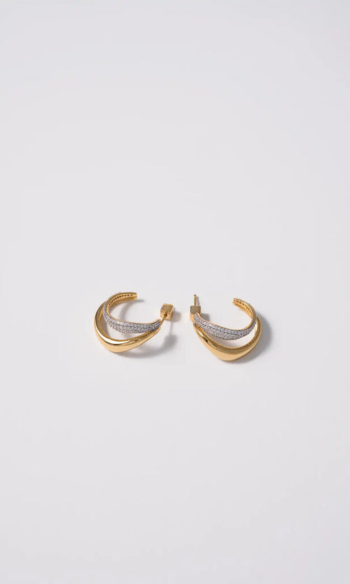 Paul Valentine Crystal Galaxy Hoops Im Verkauf