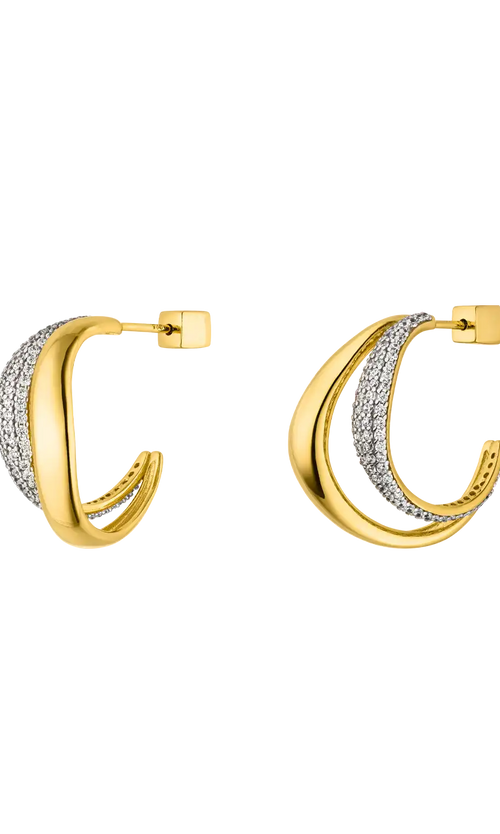 Paul Valentine Crystal Galaxy Hoops Im Verkauf