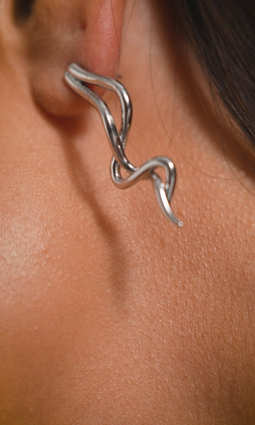 Paul Valentine Wave Rush Earrings Begrenztes Angebot