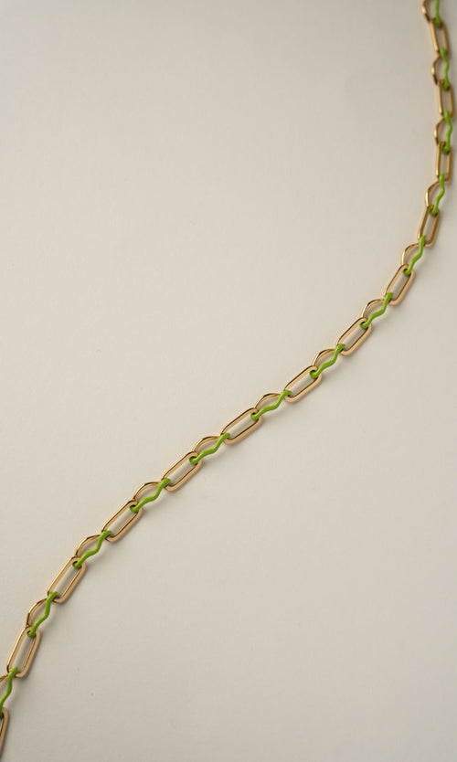 Paul Valentine Wave Rush Enamel Necklace Preisnachlass