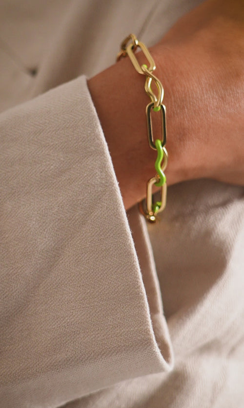 Paul Valentine Wave Rush Enamel Bracelet Saisonschlussverkauf