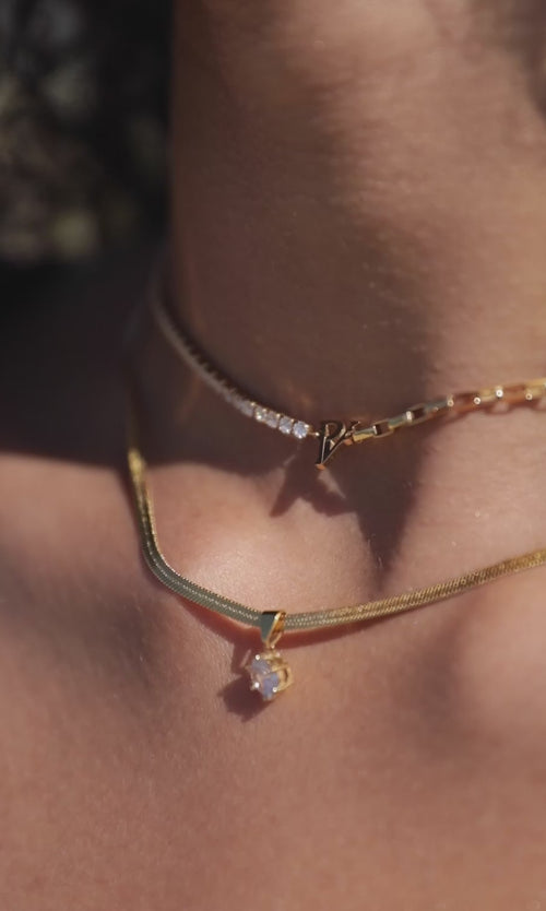 Paul Valentine PV Tennis & Chain Necklace Exklusive Angebote