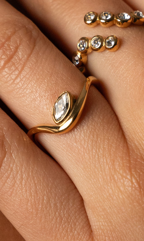 Paul Valentine Adorn Ring Marquise Super Sparpreis
