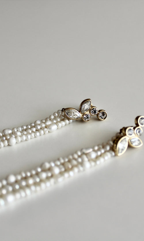 Paul Valentine Adorn Earrings Pearl Tassel Letzter Tag