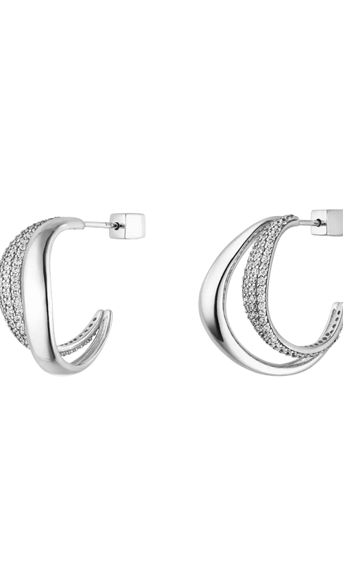 Paul Valentine Crystal Galaxy Hoops Super Rabatt