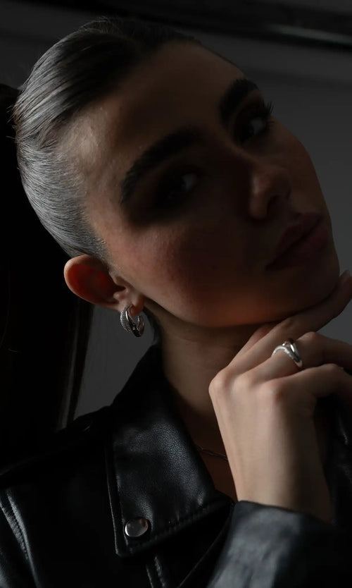 Paul Valentine Crystal Galaxy Hoops Super Rabatt