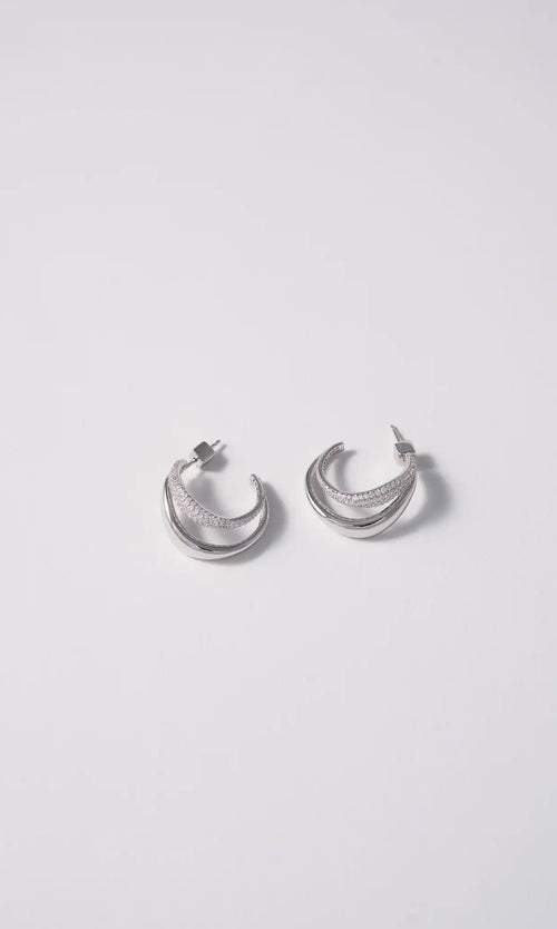 Paul Valentine Crystal Galaxy Hoops Super Rabatt