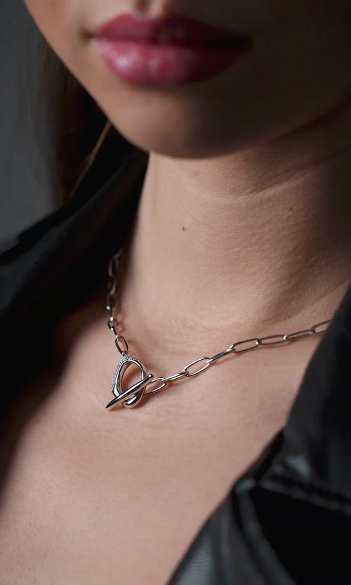 Paul Valentine Crystal Galaxy Necklace Clearance-Verkauf