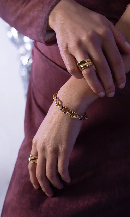 Paul Valentine Molten Chunky Bracelet 2025