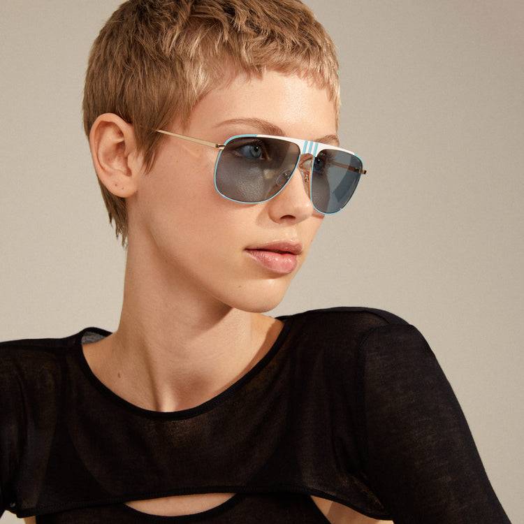 Pilgrim YANARA Sonnenbrille Blau/Gold Angebote