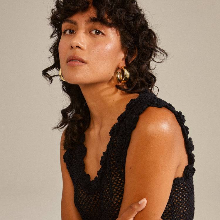 Pilgrim NAIA recycelte mega-chunky Hoops vergoldet Günstiger Verkauf