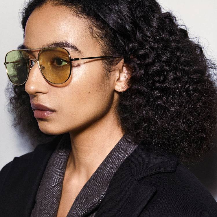 Pilgrim DALLAS Sonnenbrille Gelb/Gold Online Outlet