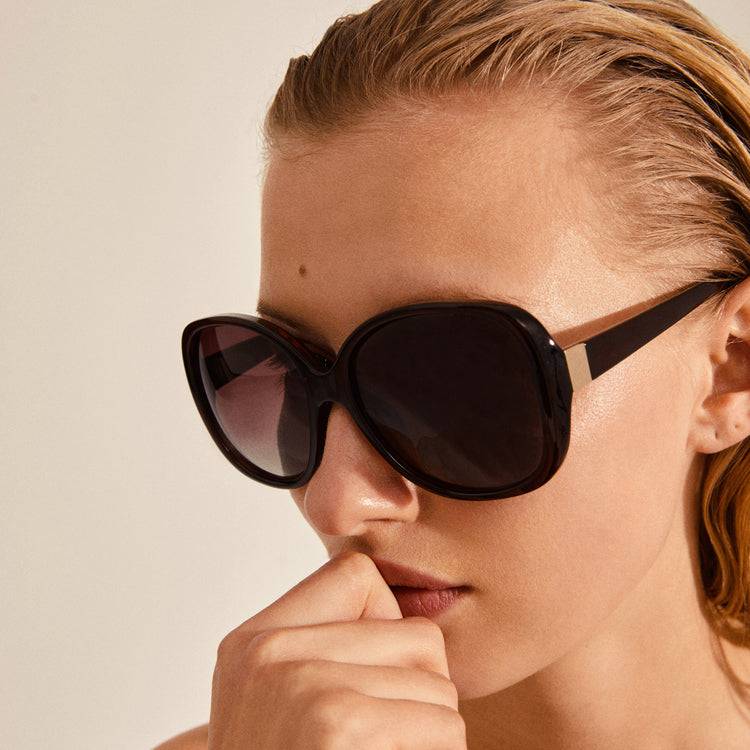 Pilgrim PARKER Oversized-Retro-Sonnenbrille, Braun Blitzangebot