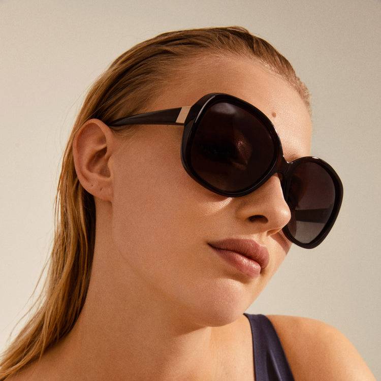 Pilgrim PARKER Oversized-Retro-Sonnenbrille, Braun Blitzangebot