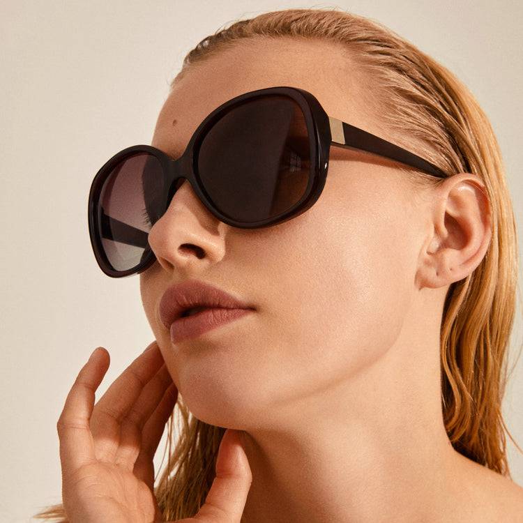 Pilgrim PARKER Oversized-Retro-Sonnenbrille, Braun Blitzangebot