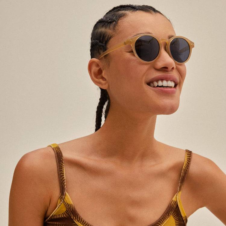 Pilgrim KYRIE Sonnenbrille Hellbraun/Gold Räumungsverkauf