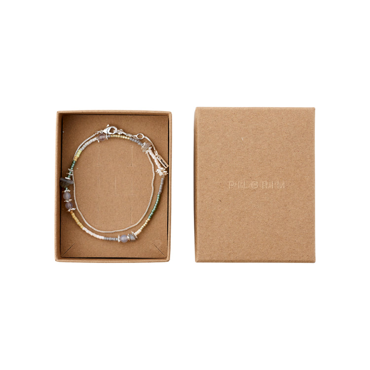 Pilgrim PIXIE Geschenkset, Armband 2-in-1-Set, versilbert Super Rabatt