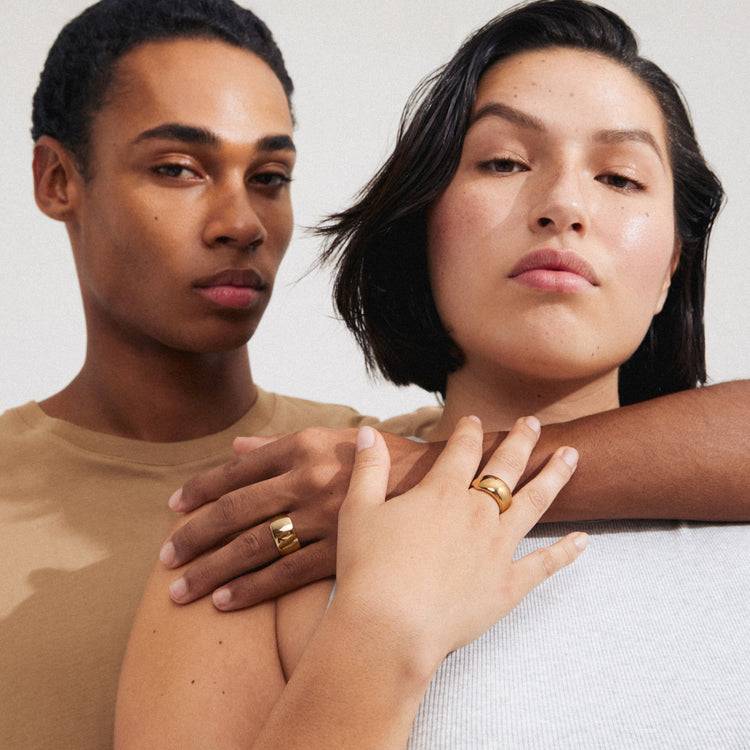 Pilgrim RENE recycelter Ring vergoldet im Angebot